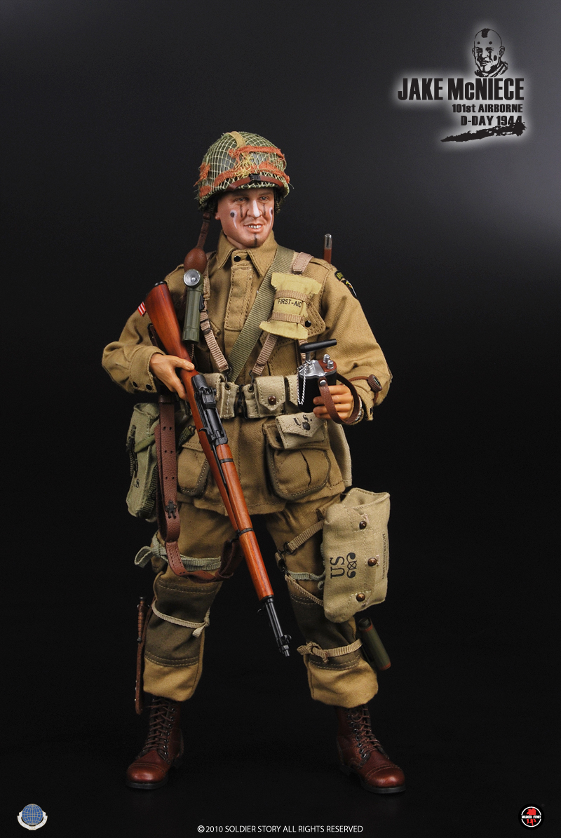 101st Airborne D Day 1944 Jake McNiece Hand Set 1/6th Scale Soldier Story for sale online